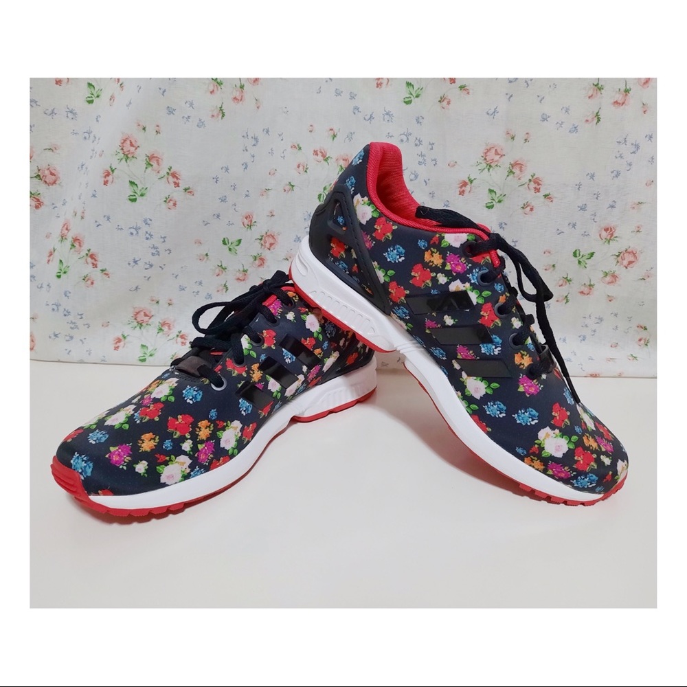 Adidas Torsion ZX Flux Floral Running Shoes NWOT